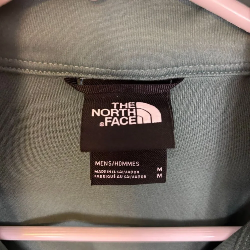 The North Face Green Quarter Zip Pullover Long Sleeve Top Men's Medium‎